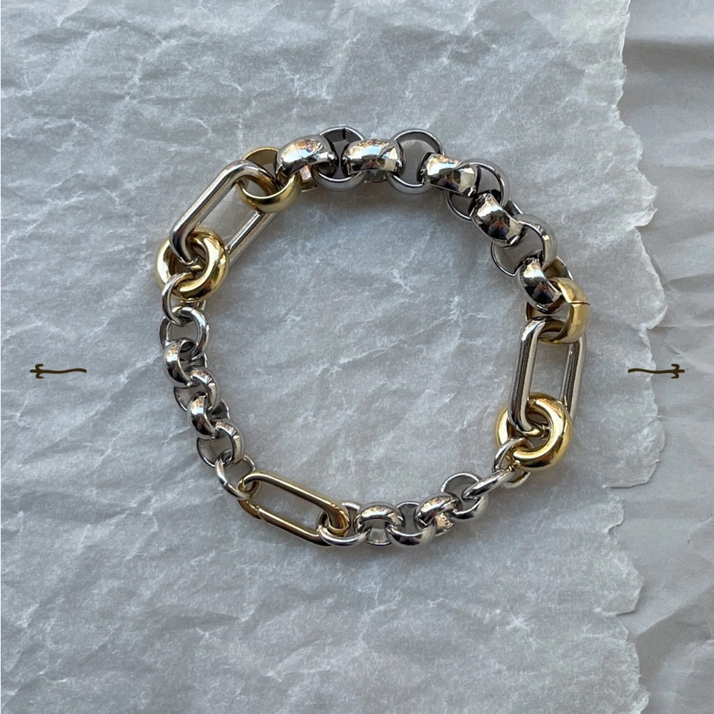 Laura Lombardi two tone Pietra bracelet